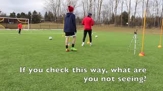 Soccer Awareness amp Quick Play  Checking Your Shoulder Video [upl. by Leahcir]