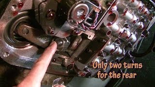 How to adjust bands and change automatic transmission fluid [upl. by Ahsikal]