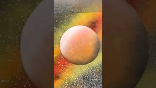 Redish Orangeish Yellowish Planet art 2024 like spraypaintart like subscribe creative [upl. by Edalb430]