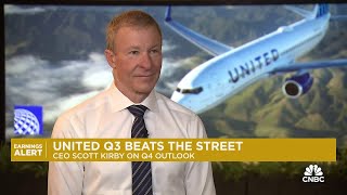 United Airlines CEO Scott Kirby on Q3 results impact of Boeing strike and route expansion [upl. by Rayner]