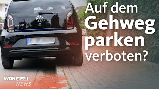 Falschparker melden Das ändert sich beim Parken auf dem Gehweg  WDR Aktuelle Stunde [upl. by Seidler358]