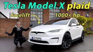 2023 Tesla Model X plaid driving REVIEW  the almost flying EV SUV 🏁 [upl. by Tibbitts266]