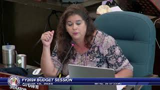 37th Guam Legislature FY2024 Budget Session  August 10 2023 AM [upl. by Anelaf]