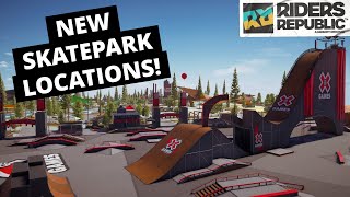 NEW Skatepark Locations  Riders Republic [upl. by Yeffej]