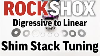 Rockshox Deluxe Compression Shim Stack Tuning change from digressive to linear  guide for beginners [upl. by Hanan]