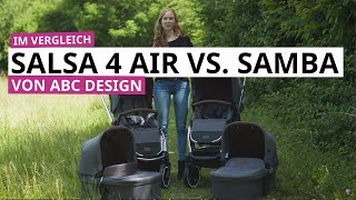 ABC Design Salsa 4 Air vs Samba  Welcher Kinderwagen ist besser  babyartikelde [upl. by Alitta]