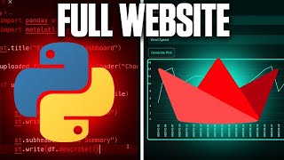 Build a Python Website in 15 Minutes With Streamlit [upl. by Yevad977]