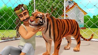 The Thankful Tiger  Telugu Stories for Children  Infobells [upl. by Vaughn994]