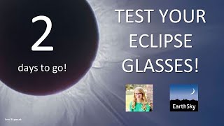 How to Test Your Eclipse Glasses [upl. by Kyl739]