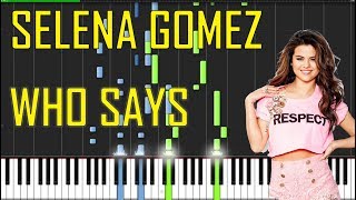 Selena Gomez  Who Says Piano Tutorial  Chords  How To Play  Cover [upl. by Campball947]