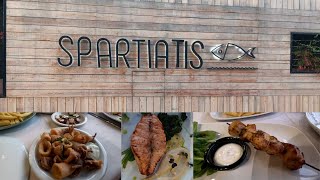 Spartiatis Restaurant Protaras Cyprus  Fish Meze at its Best [upl. by Aramot]