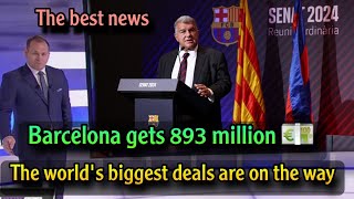 Barcelona gets a budget of 893 million euros moves to sign the biggest deals in the world 🔥✅️ [upl. by Nnaarat358]