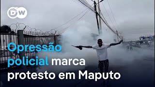 ‼️ Em direto quotGreve geralquot em Moçambique convocada por Venâncio Mondlane ‼️ [upl. by Brandie]