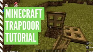 How To Make A TRAPDOOR In Minecraft And Use It [upl. by Aleciram]