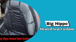 Heated Seat Cushion For Cold Winter Driving  Big Hippo [upl. by Mages]