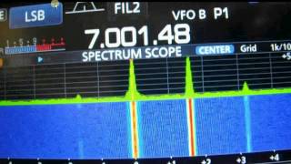 test 2 5 kHz 2 toni preselector e ic7300 [upl. by Selinski]