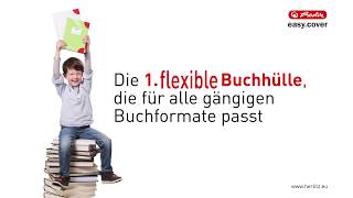 Neuheit herlitz easycover  flexible Buchhüllen praktisch und leicht [upl. by Bakki601]