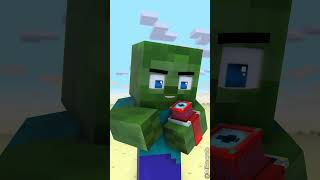 Zombie Becomes Herobrine in Captain America Shield Challenge ⚡⌚ Transform Watch [upl. by Niwred]