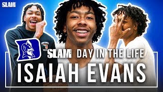 Day In The Life of 5⭐️ Duke Commit Isaiah Evans 😈🔥  SLAM Day In The Life [upl. by Relyat617]