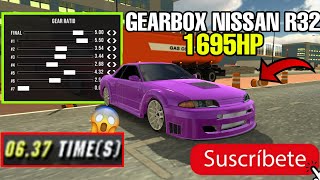 GEARBOX NISSAN R32 CAR PARKING MULTIPLAYER 1695HP 2022 [upl. by Zitella986]