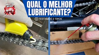 QUAL MELHOR LUBRIFICANTE PARA CORRENTE DE MOTO  Porque não usar graxa branca [upl. by Atinahs895]