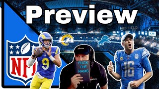 Detroit Lions vs Rams Preview sundaynightfootball [upl. by Halil]