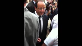 Le President François Hollande a Brive [upl. by Nwahsor]