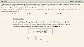 Zadanie  procent składany  lokata na 10 lat [upl. by Nylyaj]