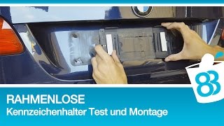 Rahmenlose Kennzeichenhalter Test und Montage  Kennzeichen wechseln  Nummernschild wechseln [upl. by Mia]