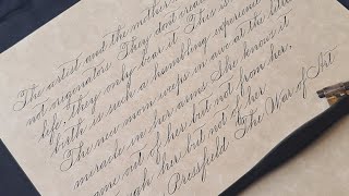 Spencerian script calligraphy real time [upl. by Akelam]