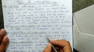 TYPES OF METAMORPHISM HINDI [upl. by Nordgren]