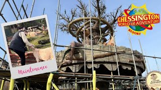 Work Happening At Chessington This January Ride TestingNew Flooramp MOREJanuary 2024 chessington [upl. by Ahseia]