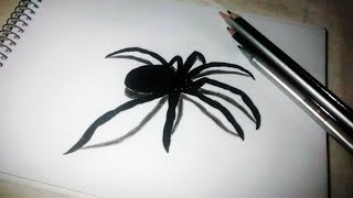 Como Desenhar Uma Aranha 3D [upl. by Dreher340]