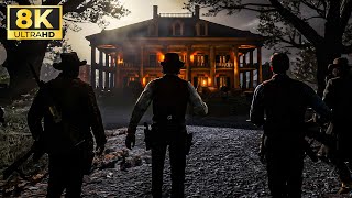 Red Dead Redemption 2  Epic Mission  Burning The Braithwaite Manor [upl. by Bordie]