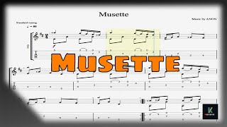 ABRSM GUITAR GRADE 5 musette classical guitar tutorial tabs [upl. by Lotte]