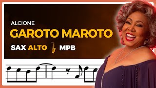 GAROTO MAROTO Alcione  Playback SAX ALTO [upl. by Ailee682]