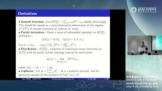 Xiao Xiong Function spaces on quantum tori and their applications ICBS2024 [upl. by Nahtam761]