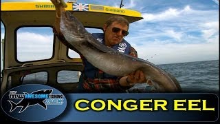 How to catch Conger Eels  Totally Awesome Fishing [upl. by Anilorac]