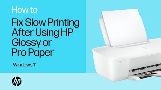 Fix slow printing after using HP Glossy Brochure or Professional Paper from Windows 11 HP Support [upl. by Arok]