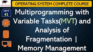 L41 Multiprogramming with Variable TasksMVT and Analysis of Fragmentation  Memory Management [upl. by Mlawsky]