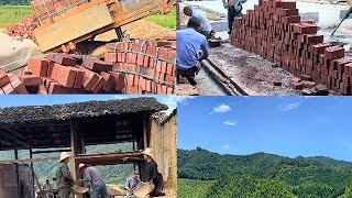 Renovation Of Old Rural Houses Cement Hardening Walling All Completed [upl. by Aicilas]