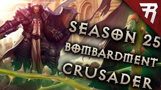 Diablo 3 277 Crusader Build Akkhan Bombardment GR 150 Season 30 [upl. by Anastice]