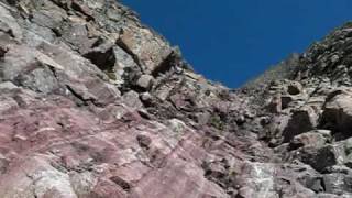 Climbing up the Red Gully on Crestone Peak Sangre De Cristo Mountains Colorado [upl. by Dranrev282]