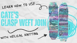 Scrappy Helical Clasp Weft Join Socks [upl. by Ogg]