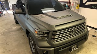 HOW TO VINYL WRAP A TRUCK 2018 Toyota TUNDRA [upl. by Cyler]