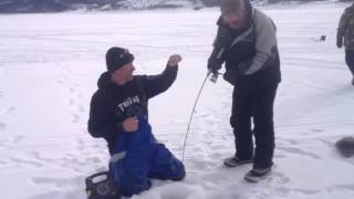 January Grand Lake Ice Fishing Report  Granby Colorado [upl. by Sej]