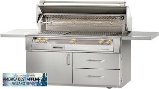 Alfresco 42quot Gas Grill on Deluxe Cart in Stainless Steel WSear Zone Review [upl. by Nelle]