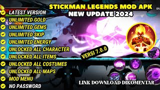 UPDATE Stickman Legends Mod Apk v700  Unlimited Coin Energy Unlocked All Character amp No Pw [upl. by Lubbi702]