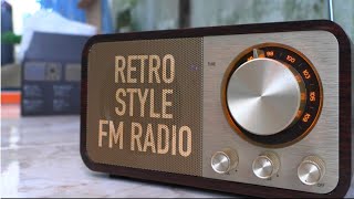 Retro Style FM Radio amp Bluetooth Speaker Unboxing amp Review [upl. by Zuckerman]