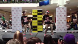 Lenny and John Pearce from Justice Crew  Paramatta Westfields 231211 [upl. by Tchao]